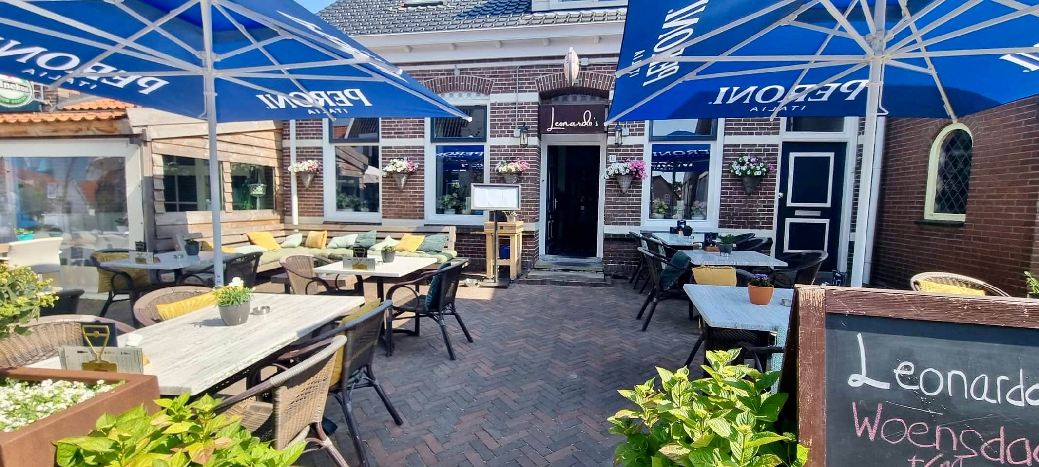 Voorbeeld foto restaurant Leonardo's pizzeria website onderhoud en optimaliseren